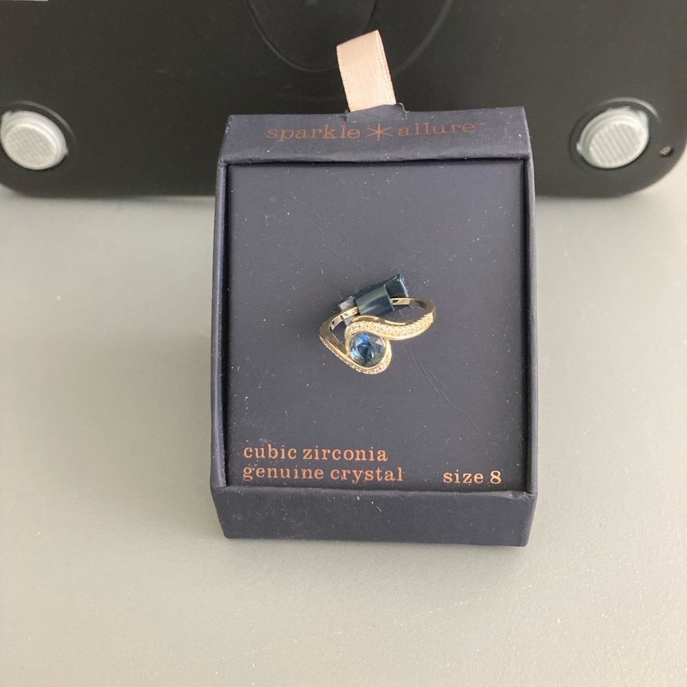 Sparkle Allure; Cubic Zirconia; Genuine Crystal; Size 8, NWTs.